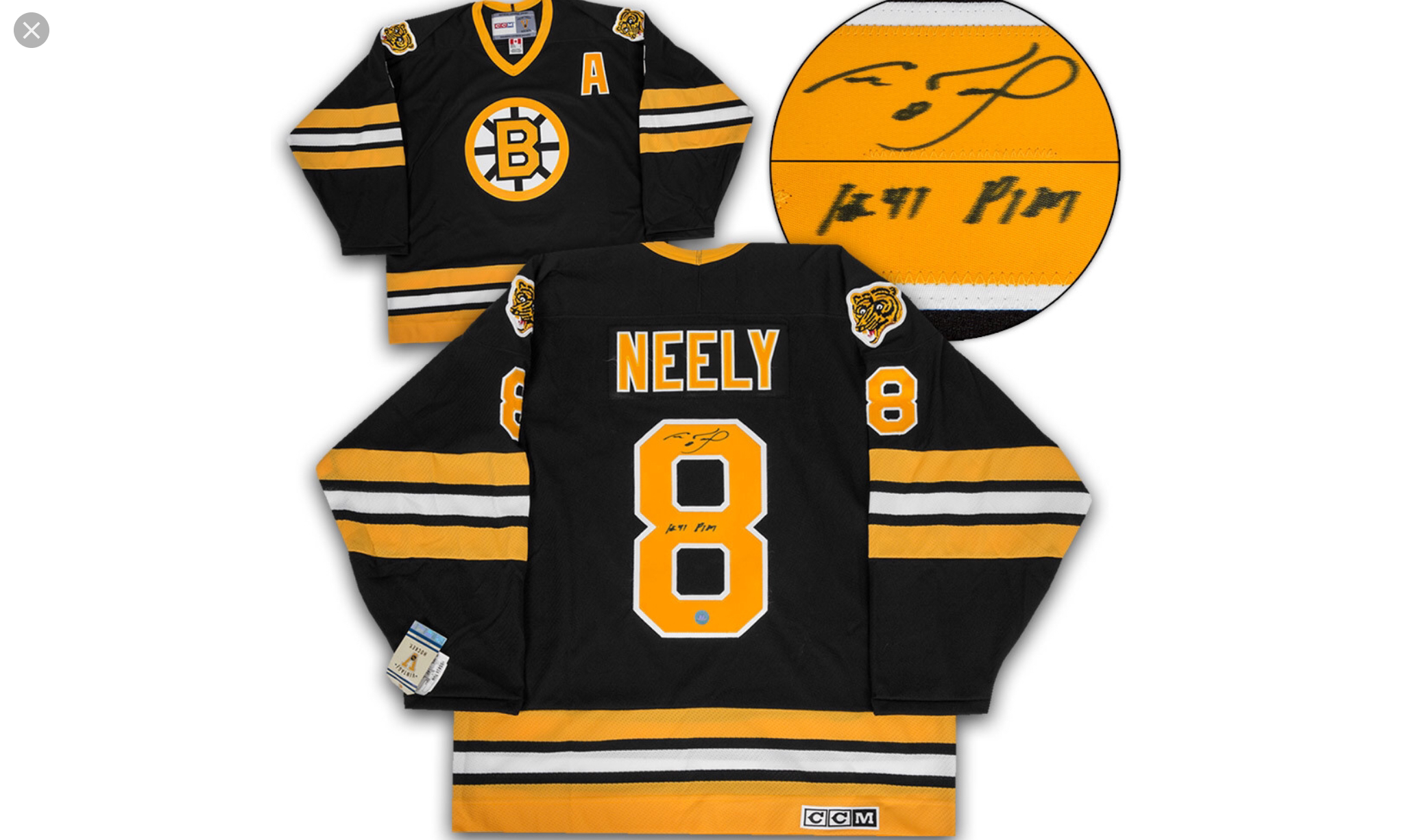 Cam Neely Autographed Jersey - Fanatics Vintage