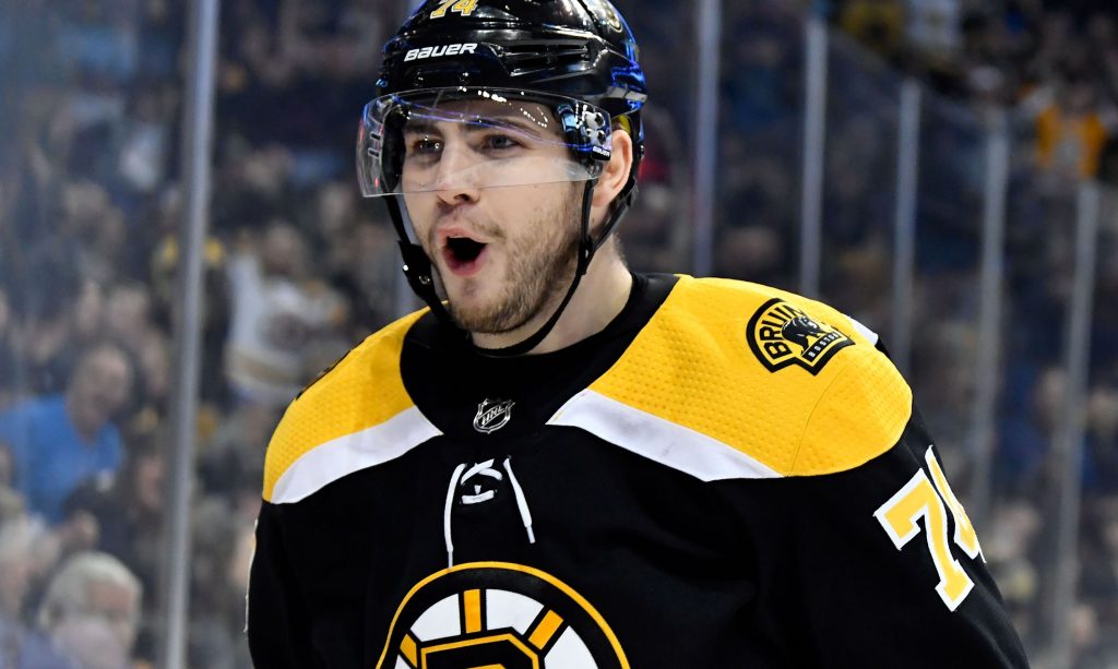 A content Jake DeBrusk is not focusing on the past - and that's probably  good news for Bruins