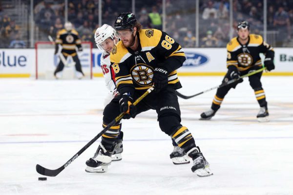 Check out David Pastrnak's custom skates and stick for Winter