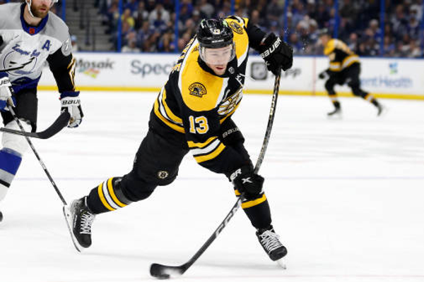 Charlie Coyle at home on postseason run with Bruins