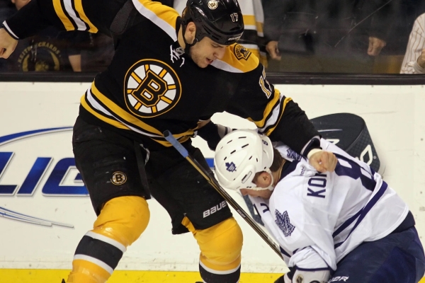 Back with the Bruins, Milan Lucic feels right at home