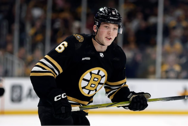 Bruins lineup takeaways: Mason Lohrei heads to Providence